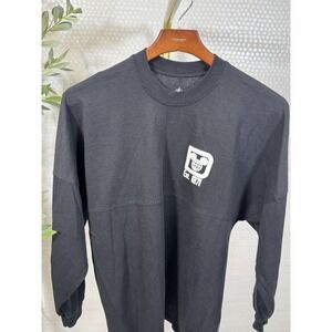Disney Walt Disney World Spirit Jersey‎ Black Spell Out Pullover Sz Small